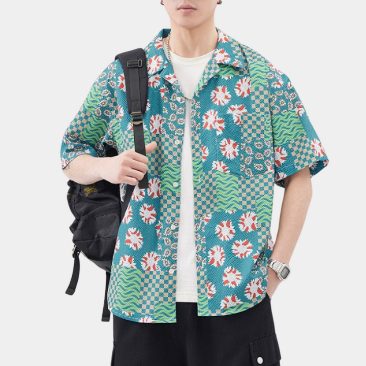 Victor - Chemise Hawaïenne Élégante pour Homme