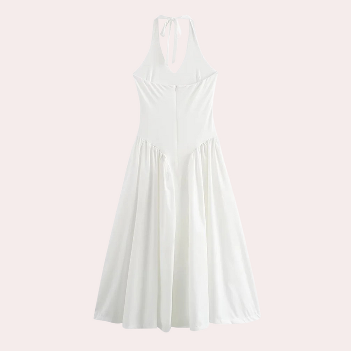 Mani - Robe estivale élégante à col V et dos nu