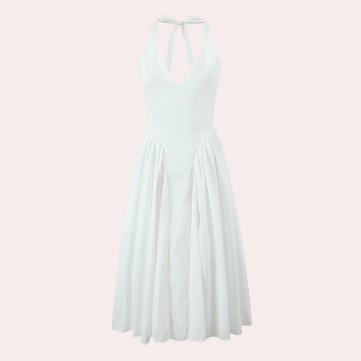 Mani - Robe estivale élégante à col V et dos nu