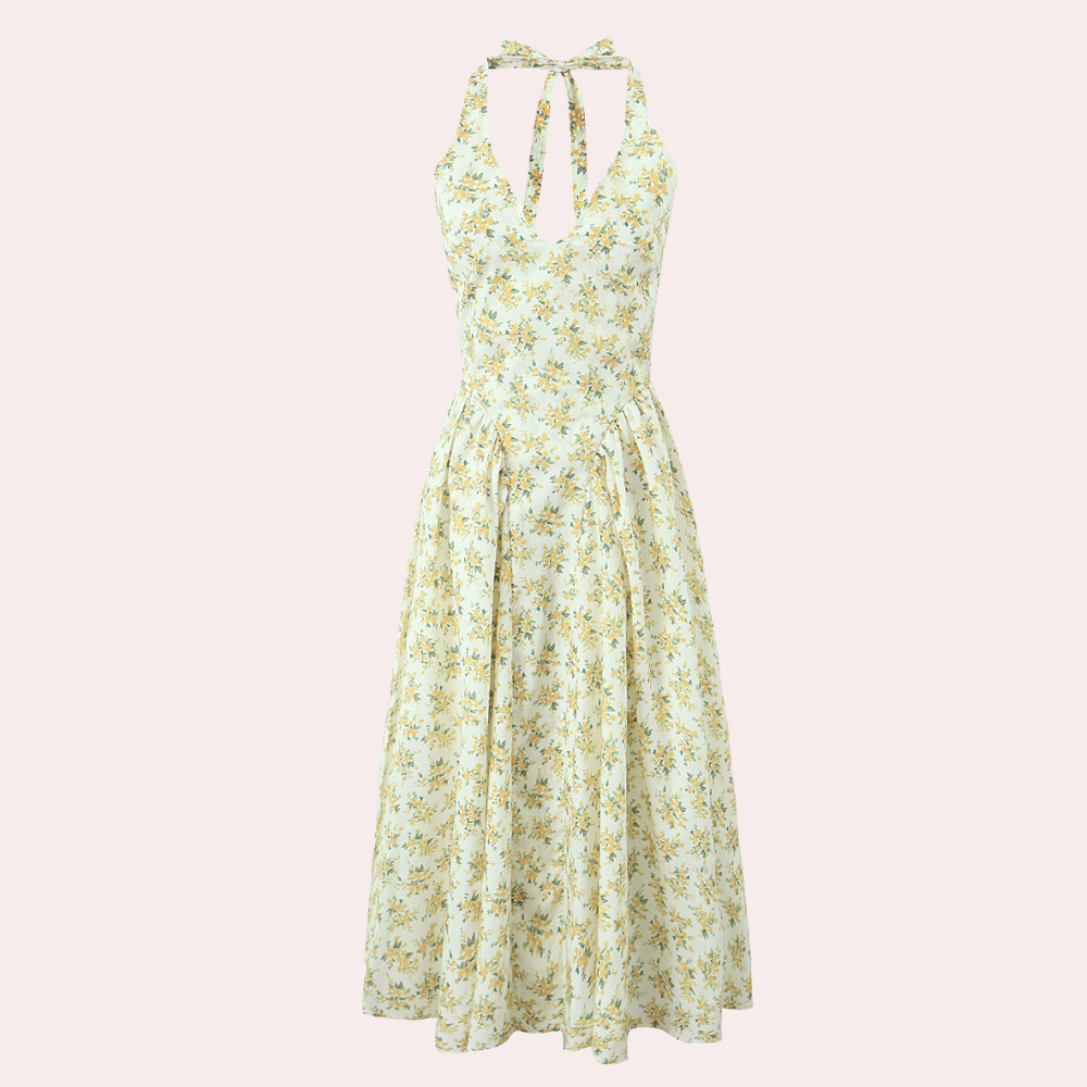 Mani - Robe estivale élégante à col V et dos nu