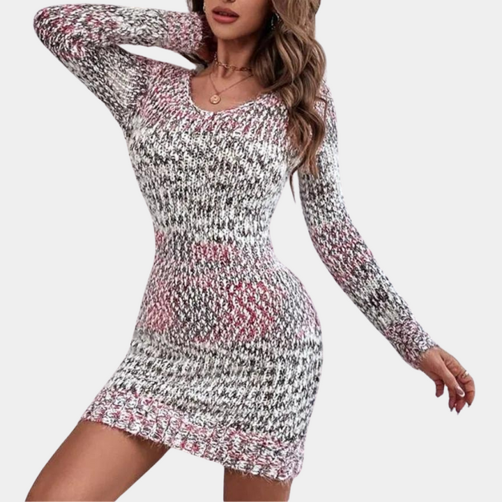 Zella - Robe Bodycon en Maille pour Femmes