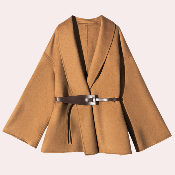 Aviva - Manteau Élégant avec Ceinture pour Femmes