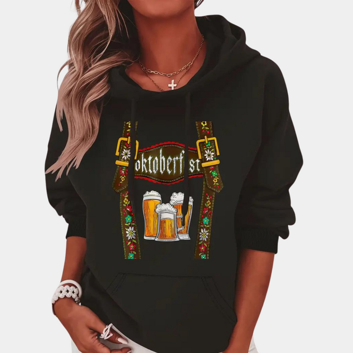 Ioanna - Sweat à capuche Oktoberfest confortable pour femmes