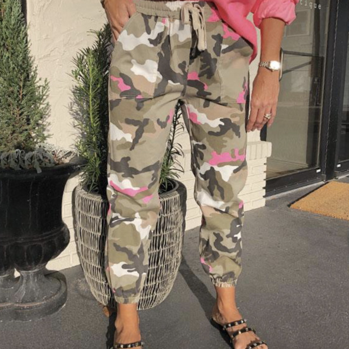 Myrsini - Pantalon de camouflage tendance pour femmes