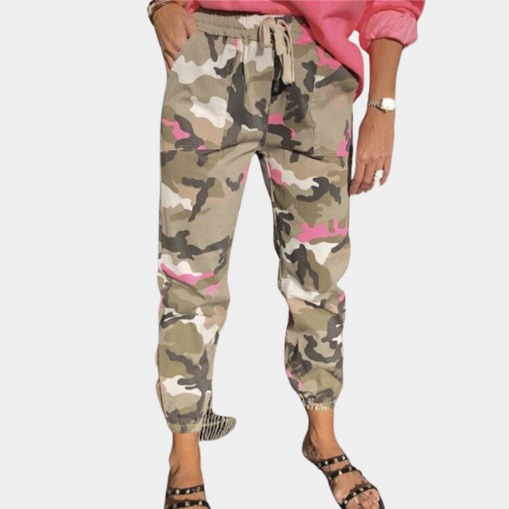 Myrsini - Pantalon de camouflage tendance pour femmes