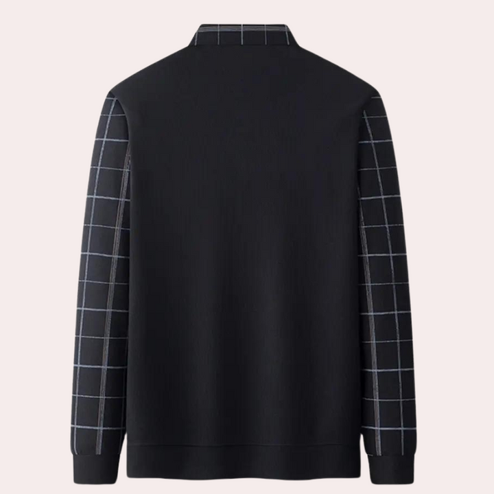 Bram - Pull Chemise à Carreaux pour Hommes Élégant