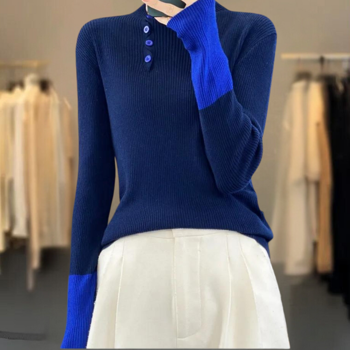 Rhea - Pull à Col Roulé Élégant pour Femmes