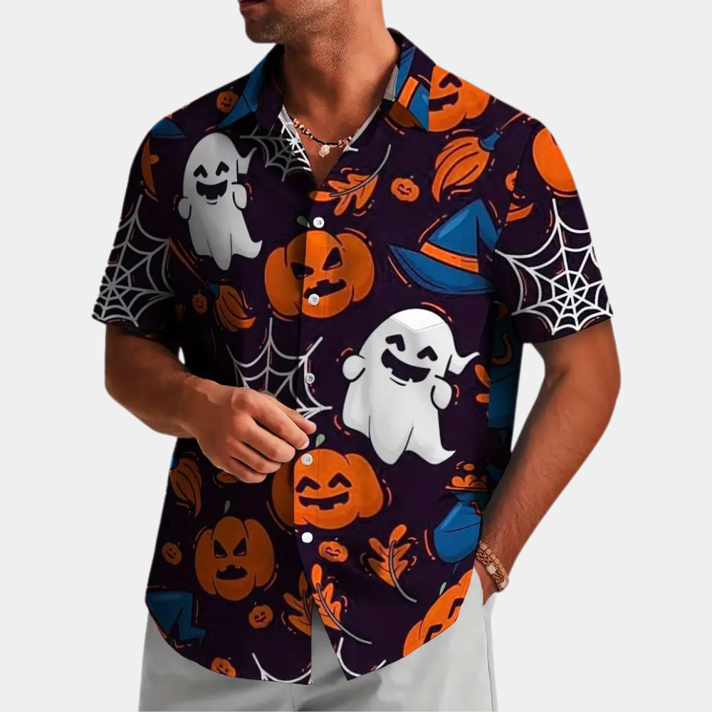 Nandor - Chemise Halloween Ludique pour Hommes