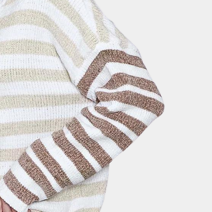 OPALINE - Elégant Pull Rayé pour Femmes