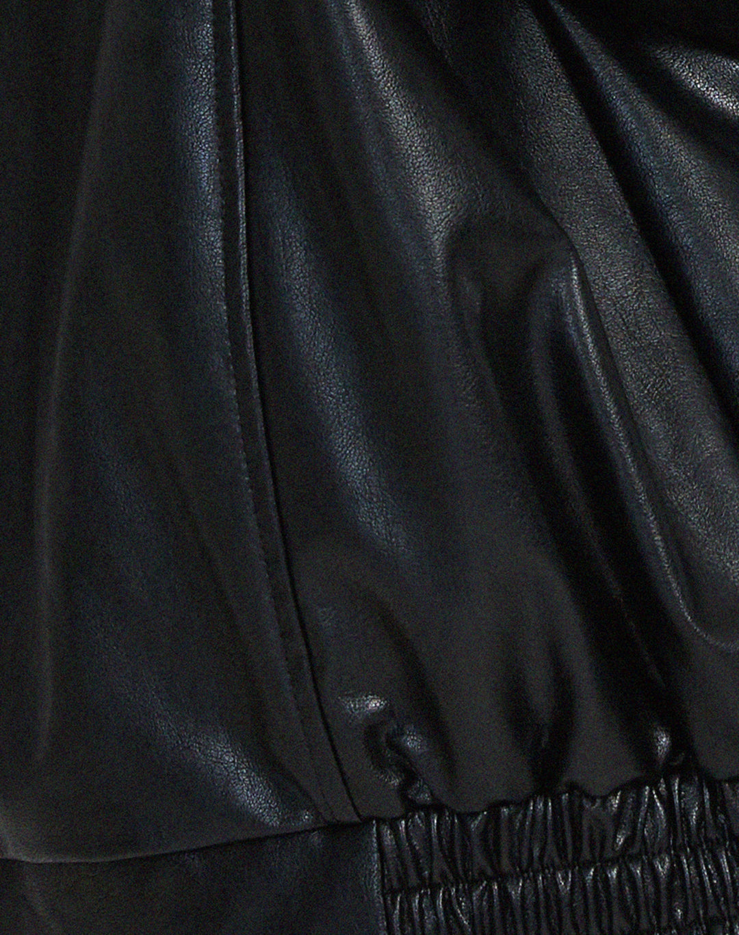 Veste Oversize Femme en Simili-Cuir PU