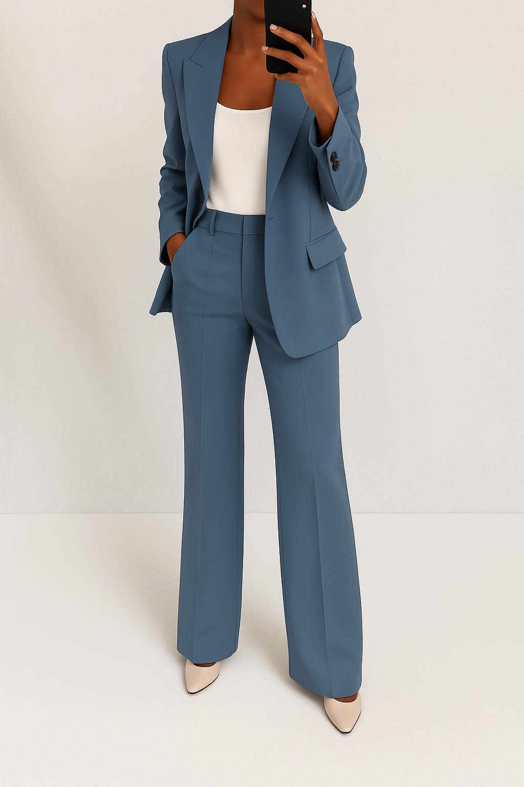 Ensemble Tailleur Femme Deux Pièces Élégant