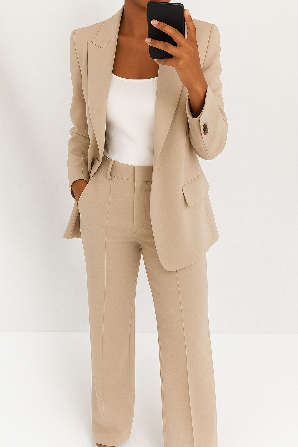 Ensemble Tailleur Femme Deux Pièces Élégant