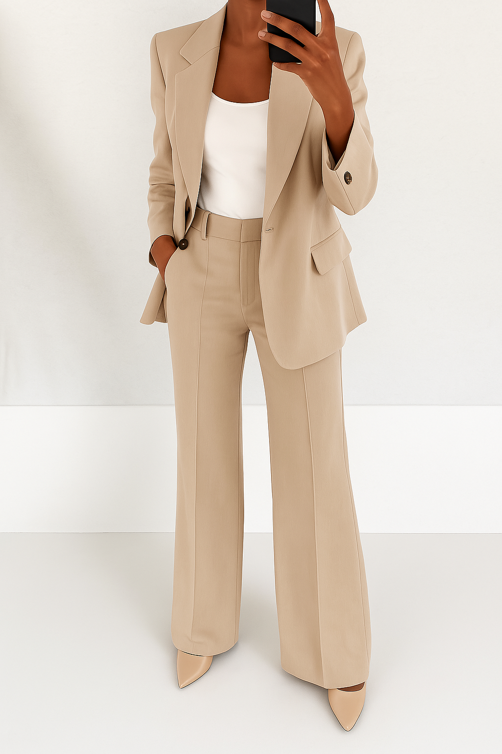 Ensemble Tailleur Femme Deux Pièces Élégant
