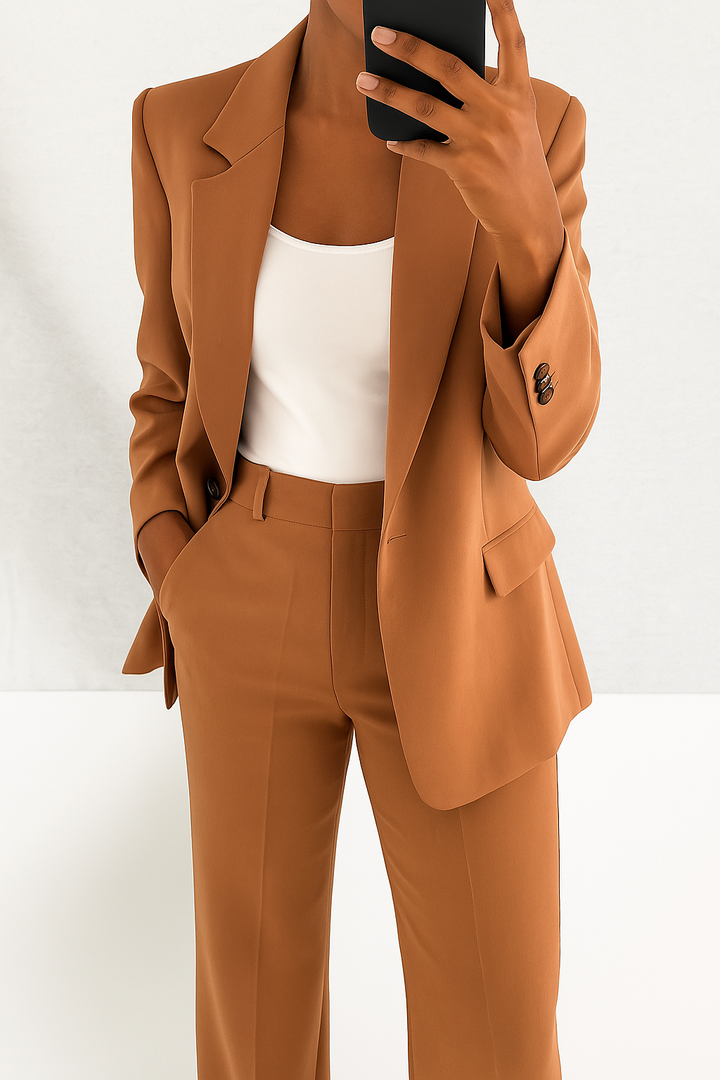 Ensemble Tailleur Femme Deux Pièces Élégant