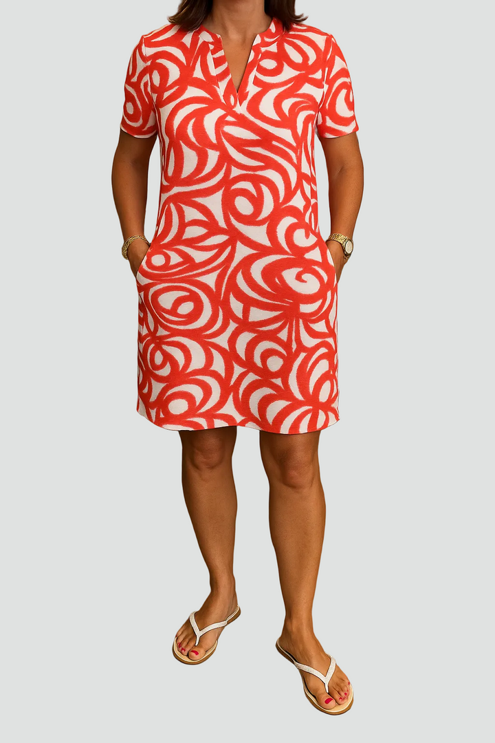 Stéphanie | Robe décontractée à imprimé floral pour femmes