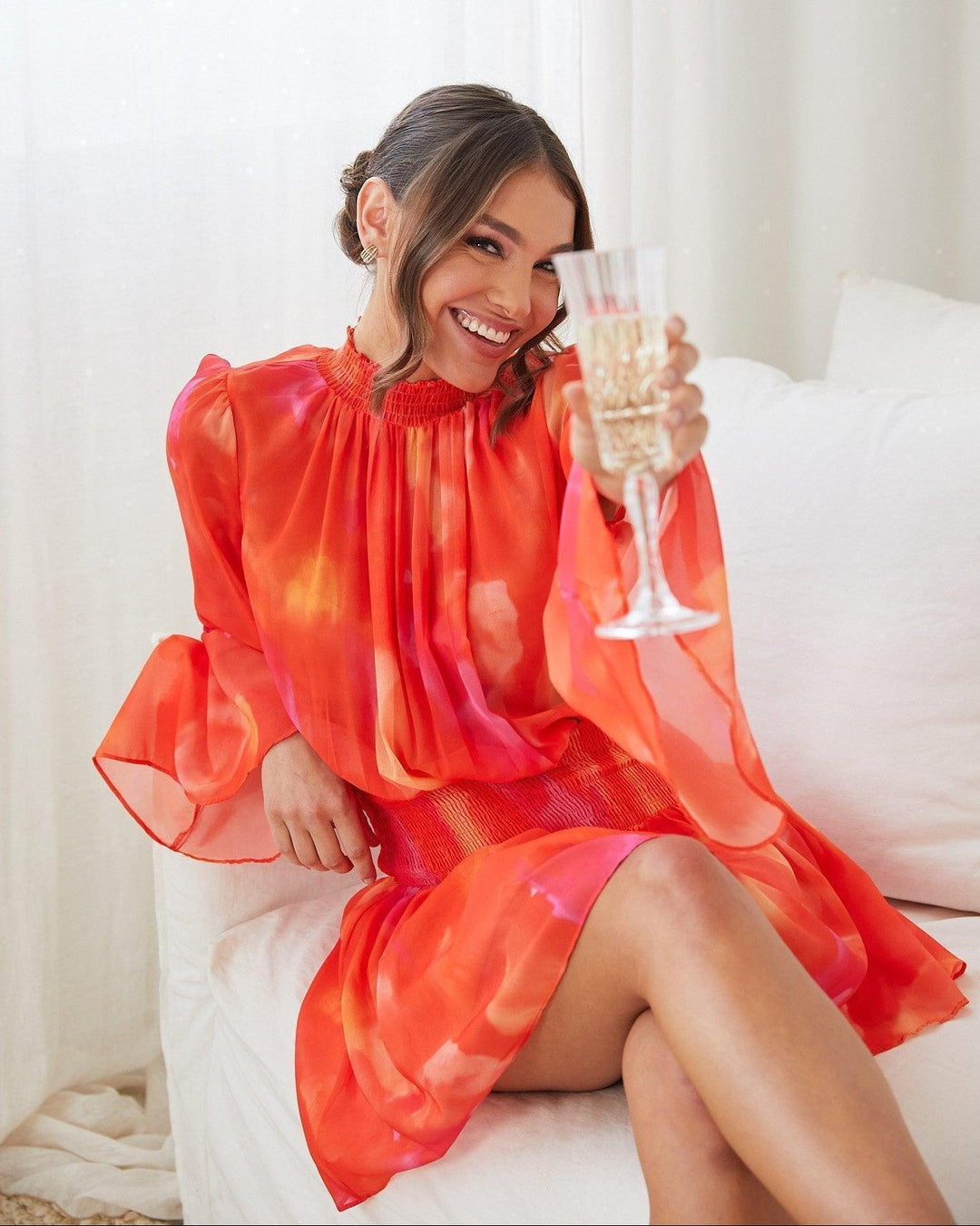 Noelle | Robe fluide en chiffon pour femmes