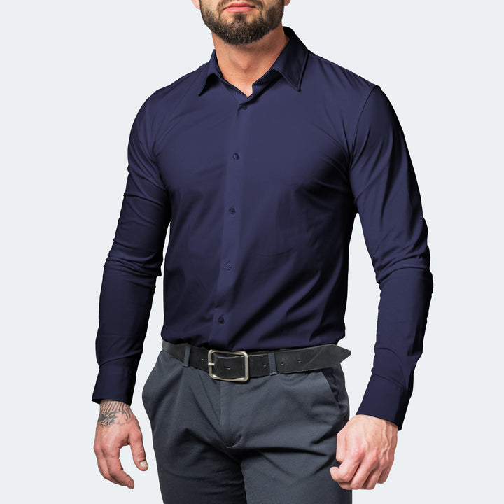 Samuel | Chemise stretch ajustée pour hommes