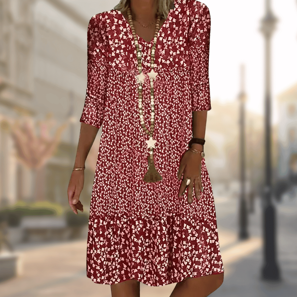 Lilou | Robe évasée à imprimé floral pour femmes