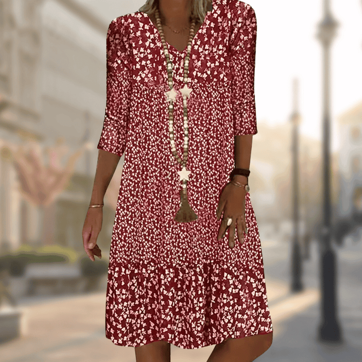 Lilou | Robe évasée à imprimé floral pour femmes