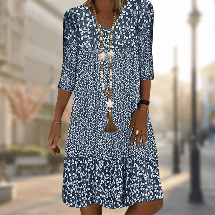 Lilou | Robe évasée à imprimé floral pour femmes