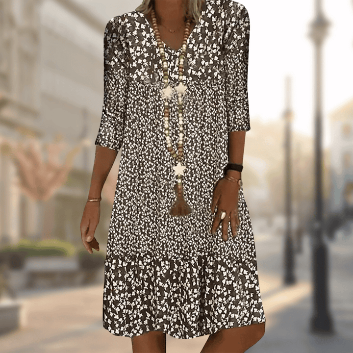 Lilou | Robe évasée à imprimé floral pour femmes