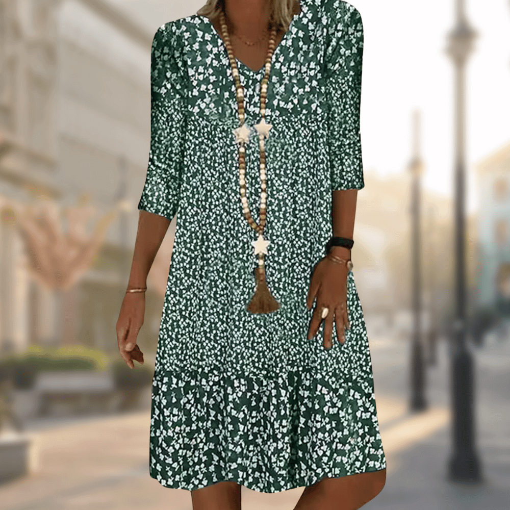 Lilou | Robe évasée à imprimé floral pour femmes
