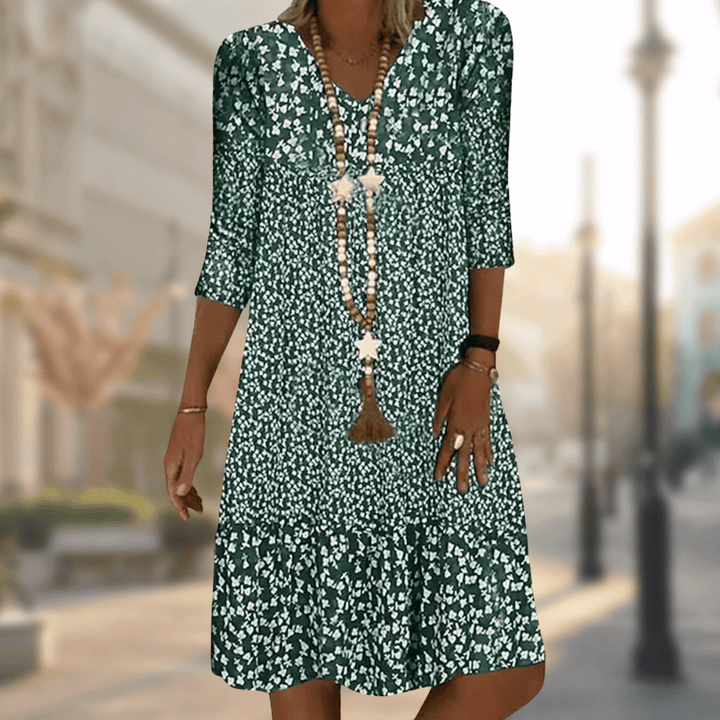Lilou | Robe évasée à imprimé floral pour femmes