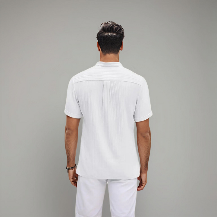 Daniel | Polo côtelé ajusté pour hommes