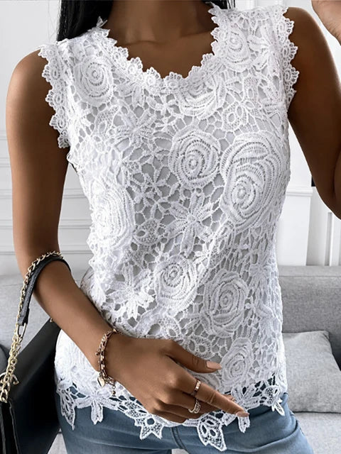 Solène | Haut en dentelle vintage pour femmes