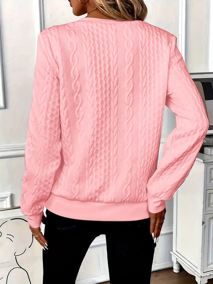 Pull Femme Maille Torsadée Col Montant Zip