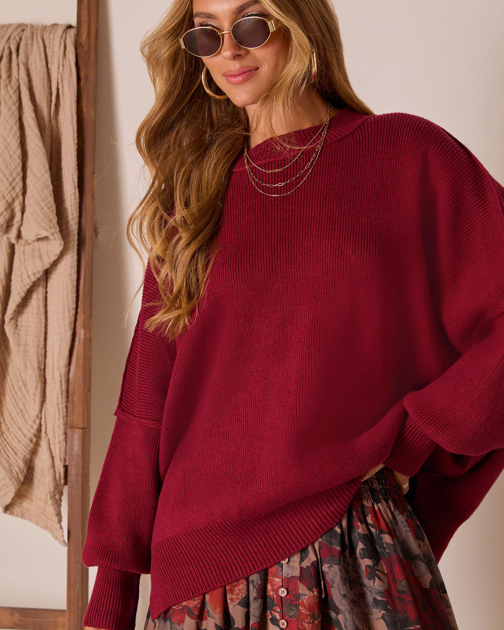 Pull Femme Oversize en Maille