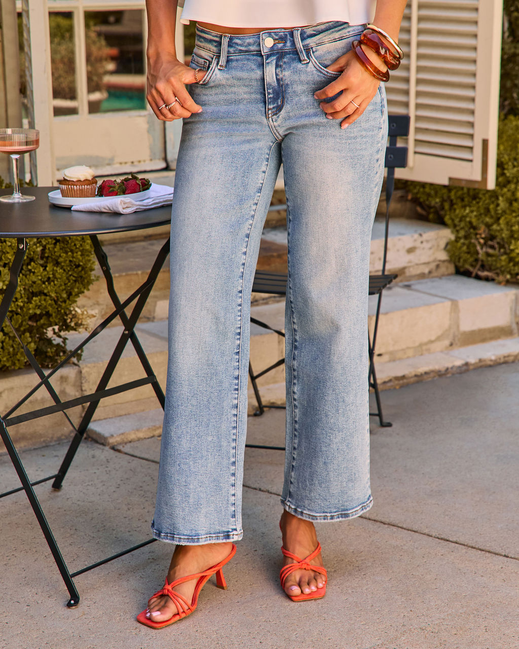 Jean Femme Stretch Taille Basse Coupe Droite