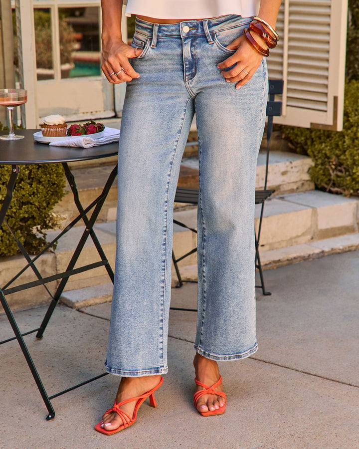 Jean Femme Stretch Taille Basse Coupe Droite
