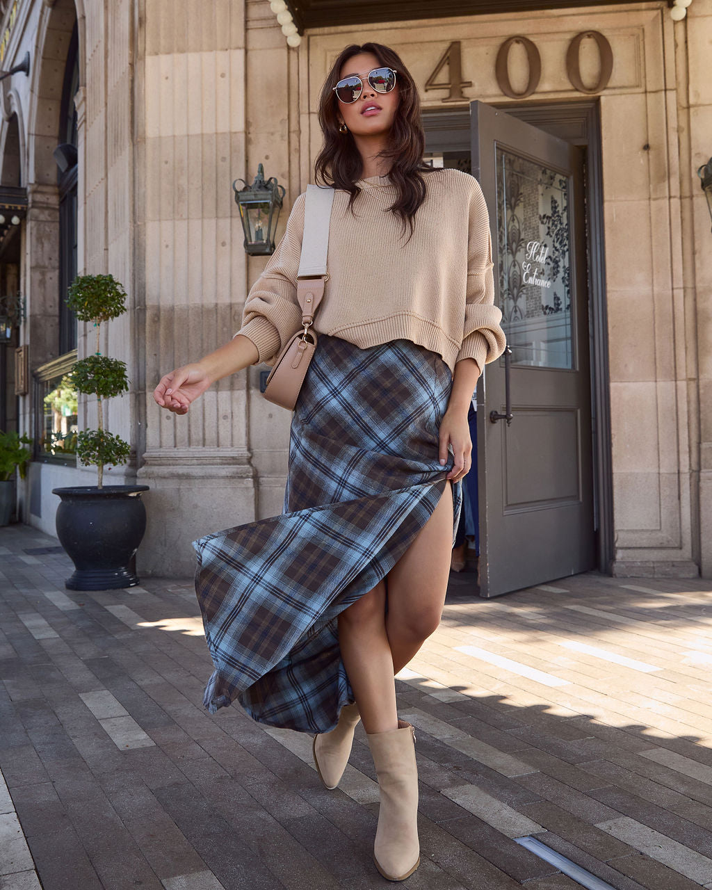 Pull Femme Court en Maille à Col Rond