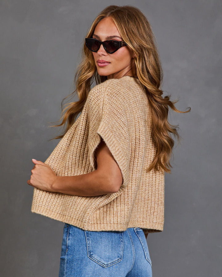 Cardigan Oversize Femme en Maille Épaisse Côtelée Ouvert