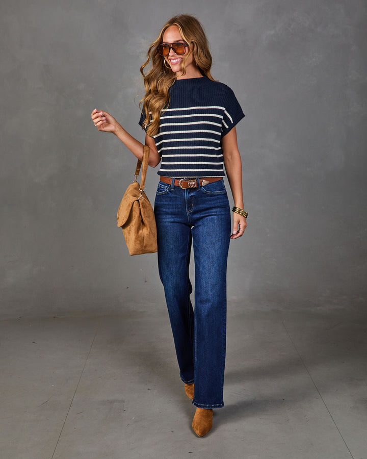Jean Femme Super Stretch Taille Haute Coupe Droite