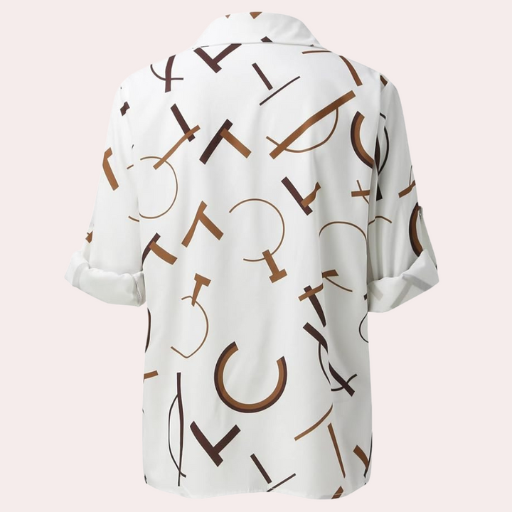 Florence | Blouse pour Femme | À Imprimé Lettres, Classique & Élégante