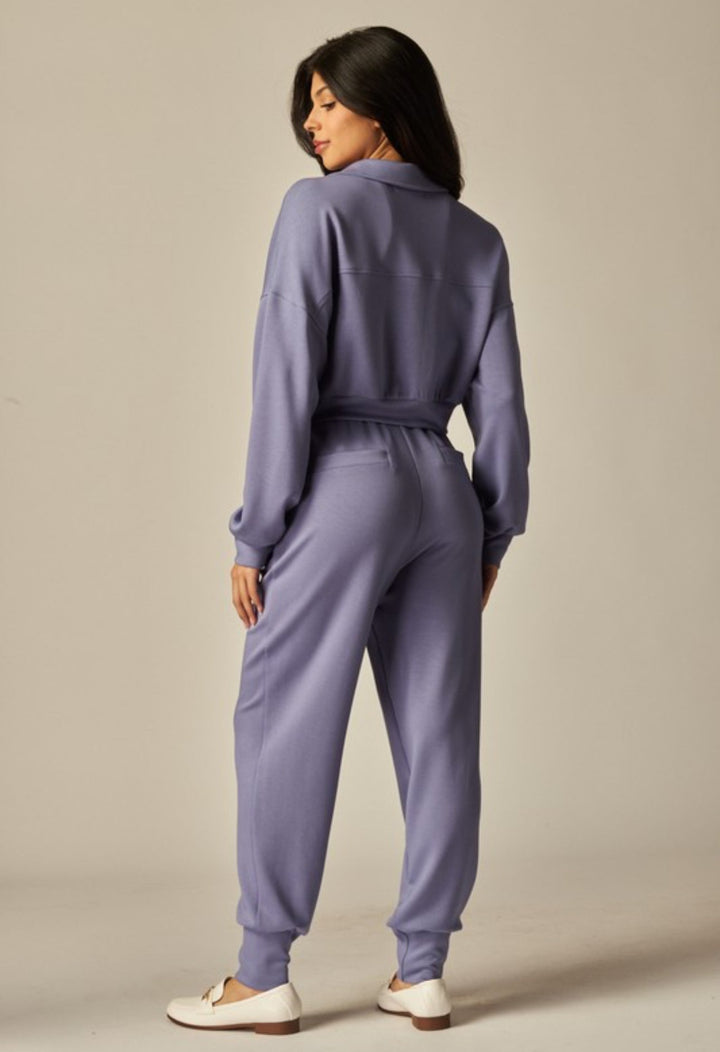 Ensemble Veste Courte Utilitaire et Pantalon Jogger pour Femme