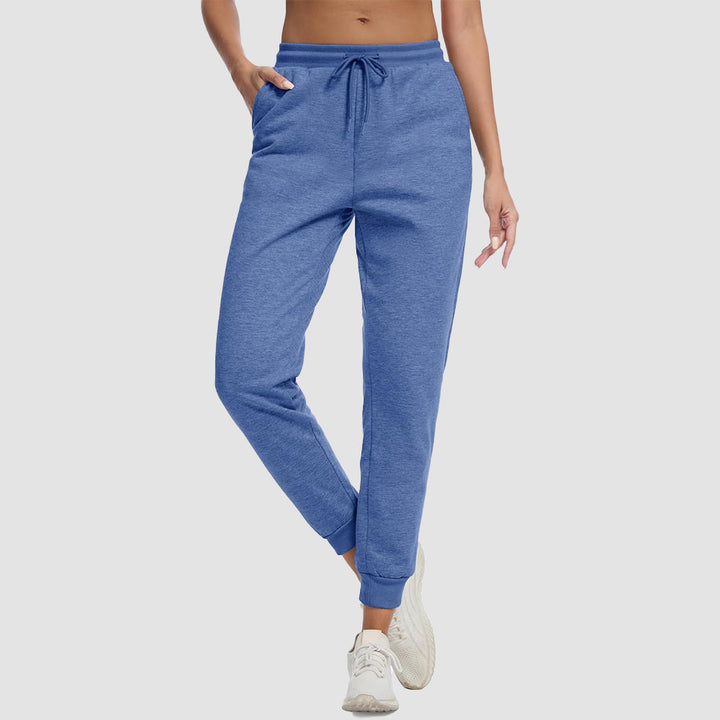 Jogging Femme Doublure Sherpa Taille À Cordon Et Chevilles Élastiquées