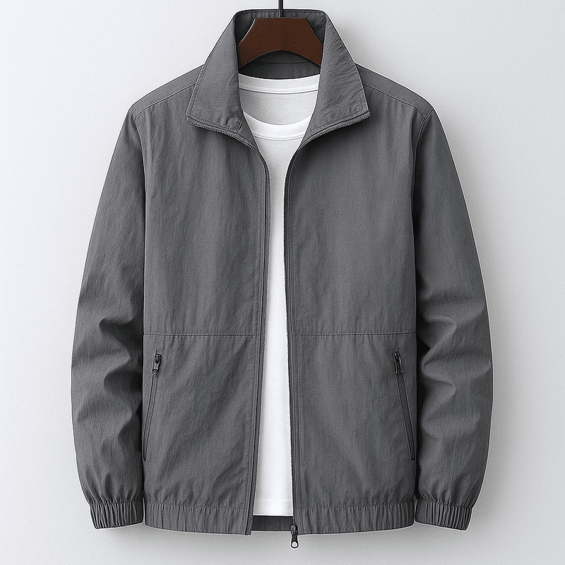 Veste Cargo Militaire Homme en Coton à Col Montant