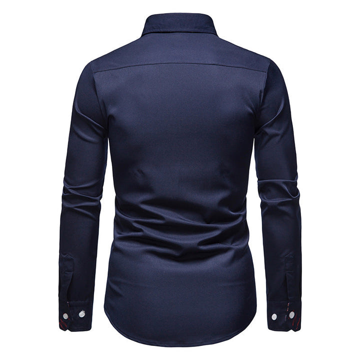 Pascal | Chemise élégante à poignets fleuris pour hommes