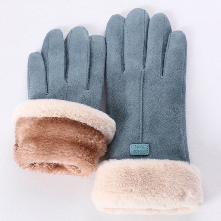 Gants d'Hiver Femme Imperméables Doublés en Polaire Tactiles