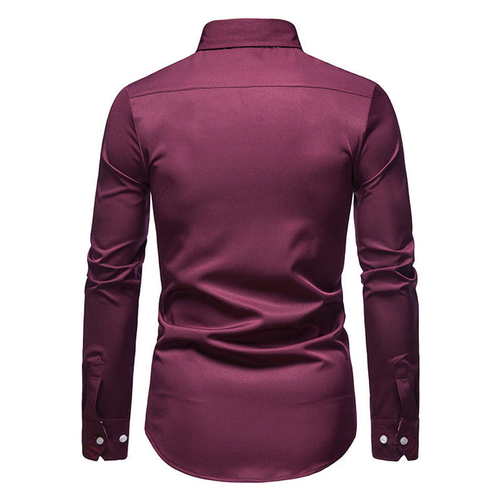 Pascal | Chemise élégante à poignets fleuris pour hommes
