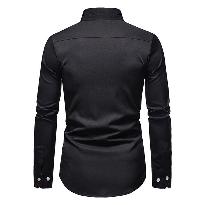 Pascal | Chemise élégante à poignets fleuris pour hommes
