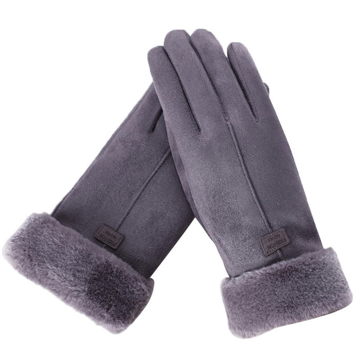 Gants d'Hiver Femme Imperméables Doublés en Polaire Tactiles