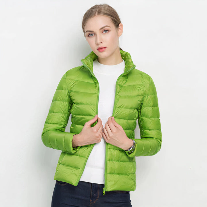 Veste Matelassée Légère Femme à Col Montant