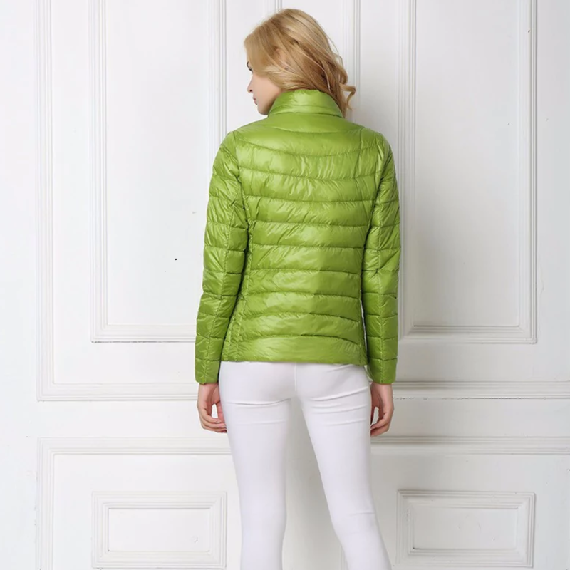 Veste Matelassée Légère Femme à Col Montant