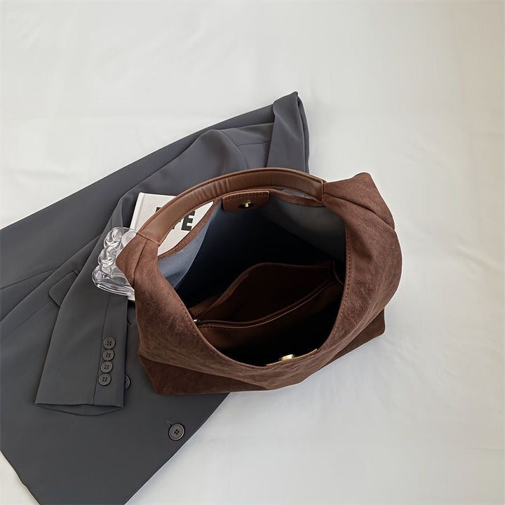 Sac Cabas Femme en Daim avec Anses d’Épaule