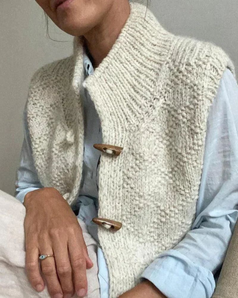 Gilet Femme en Maille Sans Manches