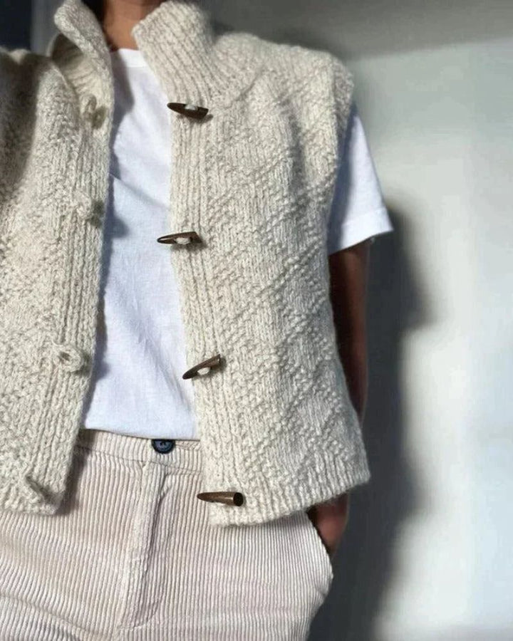 Gilet Femme en Maille Sans Manches